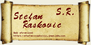Stefan Rašković vizit kartica